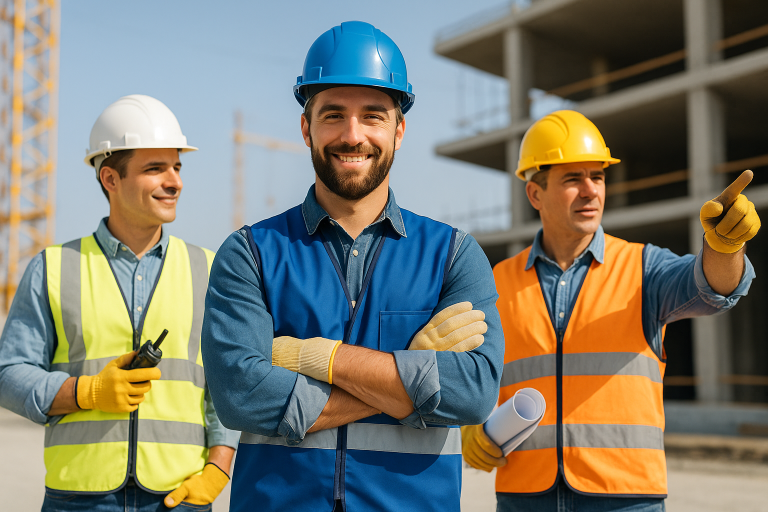 Banner institucional Neo Safe com paleta azul e laranja